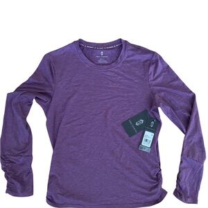 💚SOLD💚Free Country Women's Long Sleeve lightweight crew neck top mulberry small